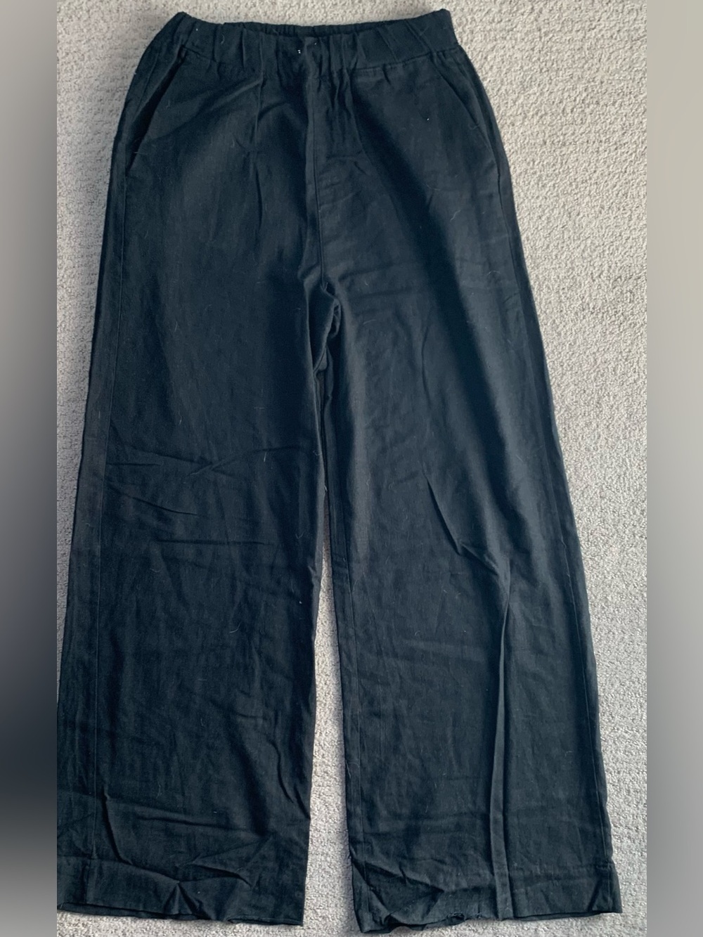 Black Wide-Leg Pants - Comfortable Everyday Bottoms
